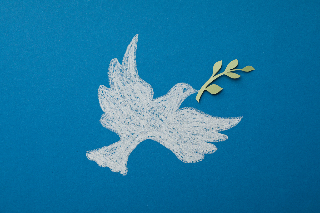 International day of peace or world peace day, symbol of peace -